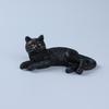 Simulation Cat Pet Model Cartoon Lying Cat Statue Adorable Cat Ornament  Dashboard Figurine