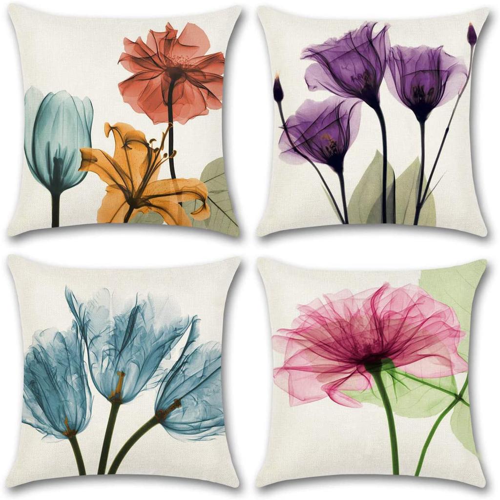 Daisy Sunflower Pillow Case Spring and Summer Home Decoration Pillow Case Pillow Case Cushion Case