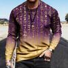 Spring Funny Print Pullover Europe America Fashion Comfortable Men's Long Sleeve T-shirt Outdoor Oversized Tees Top