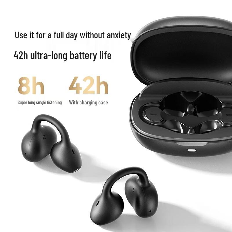 Saina F30 Noise Cancelling Open-Ear Clip Bluetooth Earbuds