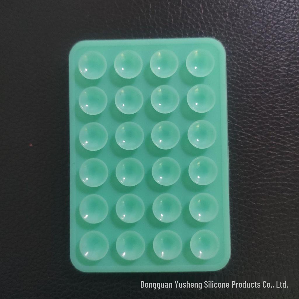 Square 24-Hole Thickened Silicone Phone Holder Suction Cup Sticker