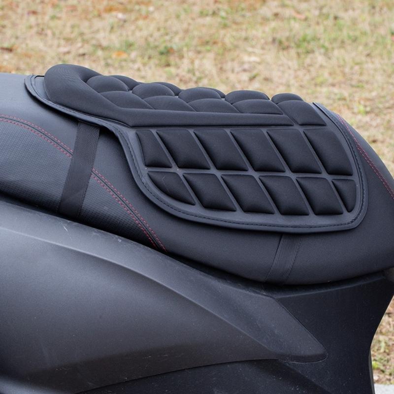 Universelles Motorrad-Sitzkissen mit EVA-Polsterung und atmungsaktivem Stoff, weiches Sitzpolster für Komfort auf Langstreckenfahrten
