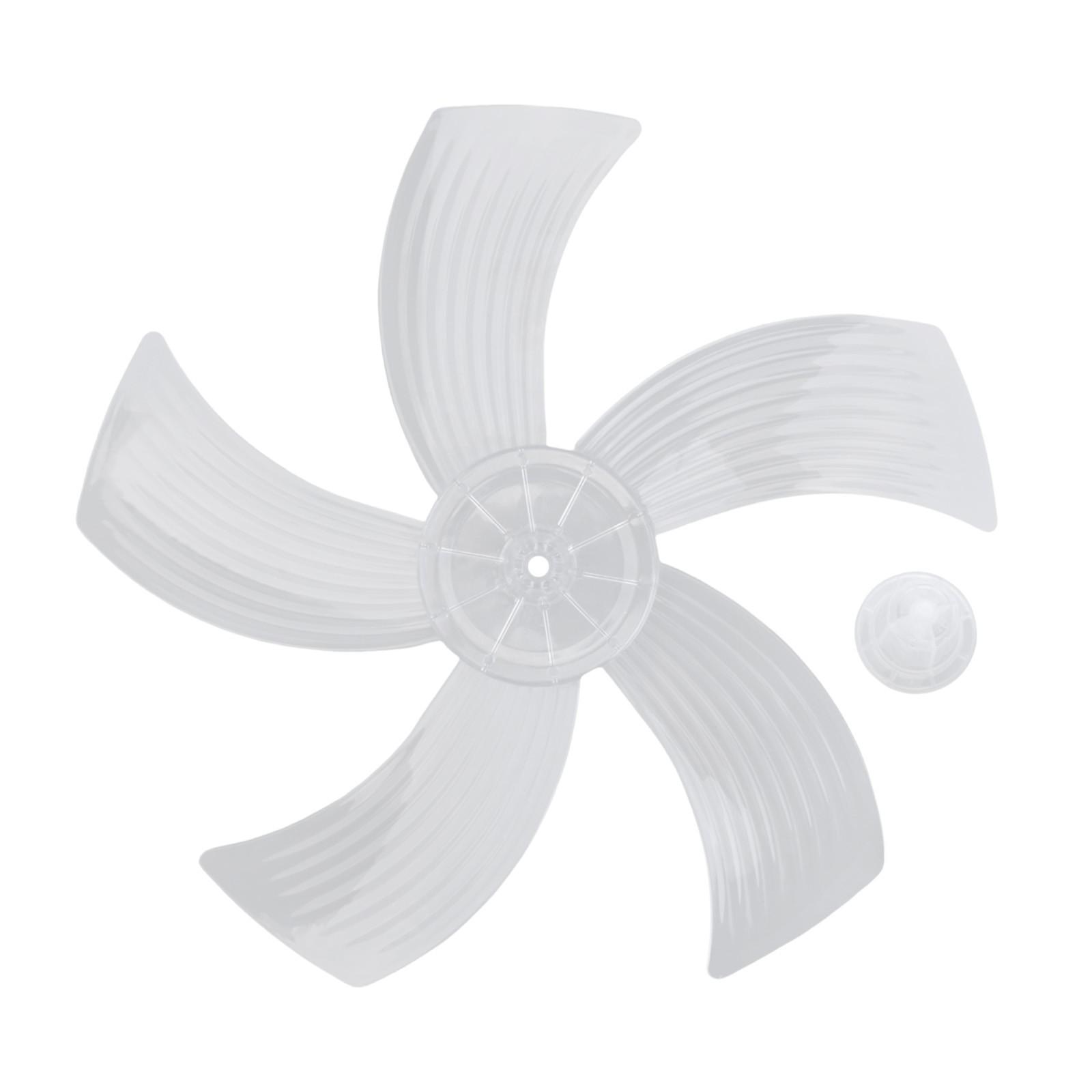 14 Inch Fan Blade Five Leaves Fan Blade Plastic Fan Blade прозрачный белый