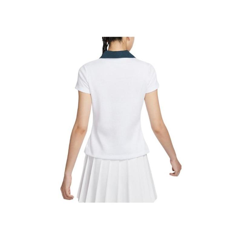 Nike Women's Short-Sleeve Polo x YOON White Armory Navy FZ0277-100