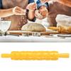 Star Heart Chrysanthemum Cake Rolling Pin PP Plastic Pattern Rolling Pin  Cookie Dough