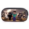 Minecraft Game Student Large Capacity Pencil Bag Stationery Bag Cartoon Pencil Bag Storage, Stationery Box