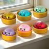 Dumpling Stress Balls Fidget Sensory Toy Simulation Food With Steamer Squeeze Dough Ball Stress Relief Hand Toy 1-5 Pcs