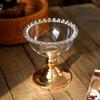 French High-Stemmed Glass Dessert Bowl - Ideal for Ice Cream, Sorbet, Sugar Water, or Other Desserts
