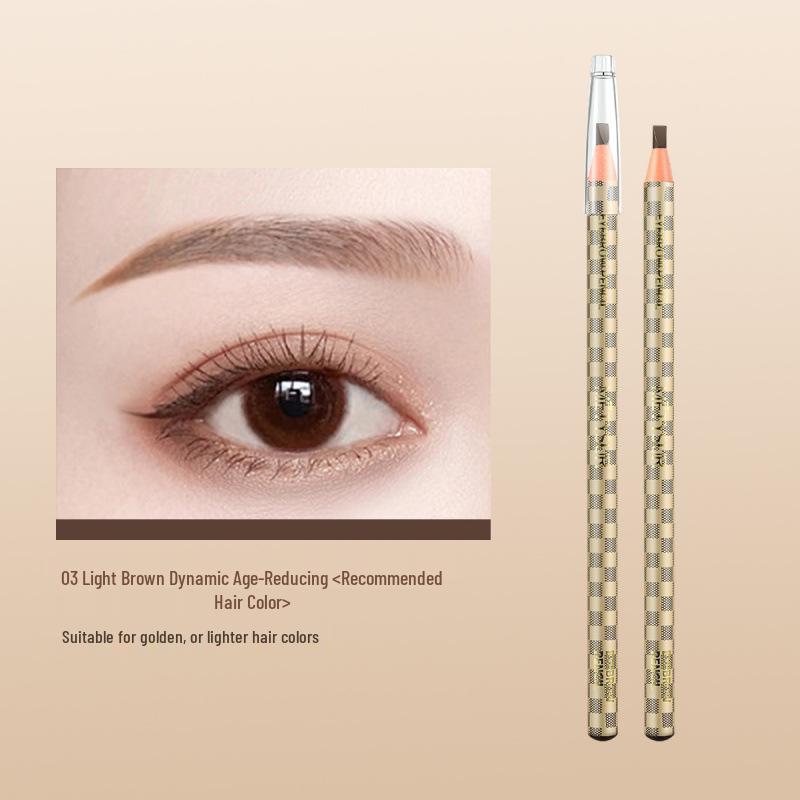 3D Карандаш для бровей Mei Ti Xiu: Стойкий, водостойкий, устойчивый к поту и смазыванию макияж светло-коричневого