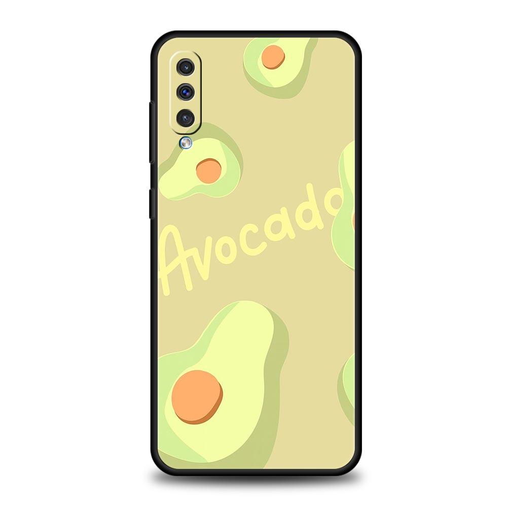 Cute Avocado Phone Case for Samsung Galaxy A56 A36 A26 A16 A34 A24 A42 A22 A20 A12 A40 A30 A10 5G Soft TPU Cover Shell Funda Bag