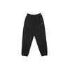 Men's NikeLab Logo Retro Classic Fleece Lined Heavyweight Tapered Jogger Sweatpants Black White CD6394-010