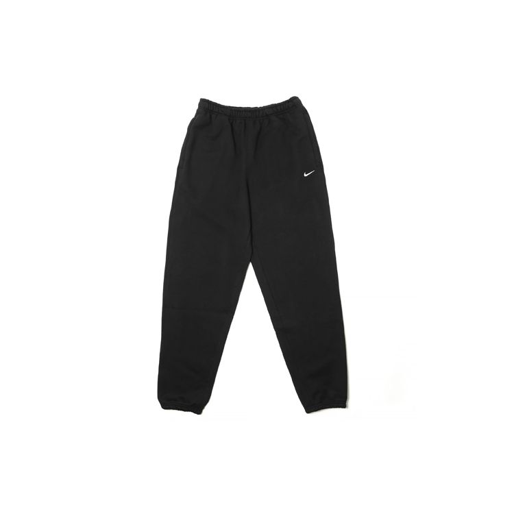 Nike Men s NikeLab Logo Retro Classic Fleece Lined Heavyweight Tapered Jogger Sweatpants Black White CD6394-010 XL
