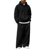 Ensemble sweat à capuche zippé et pantalon de jogging d'hiver pour homme - Tenue décontractée par temps froid