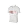T Shirts Men's White Crew Neck Moderate CD5838-133