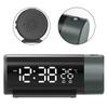 Projection Clock USB Rechargeable Electronic Clock Dual Alarm Clock