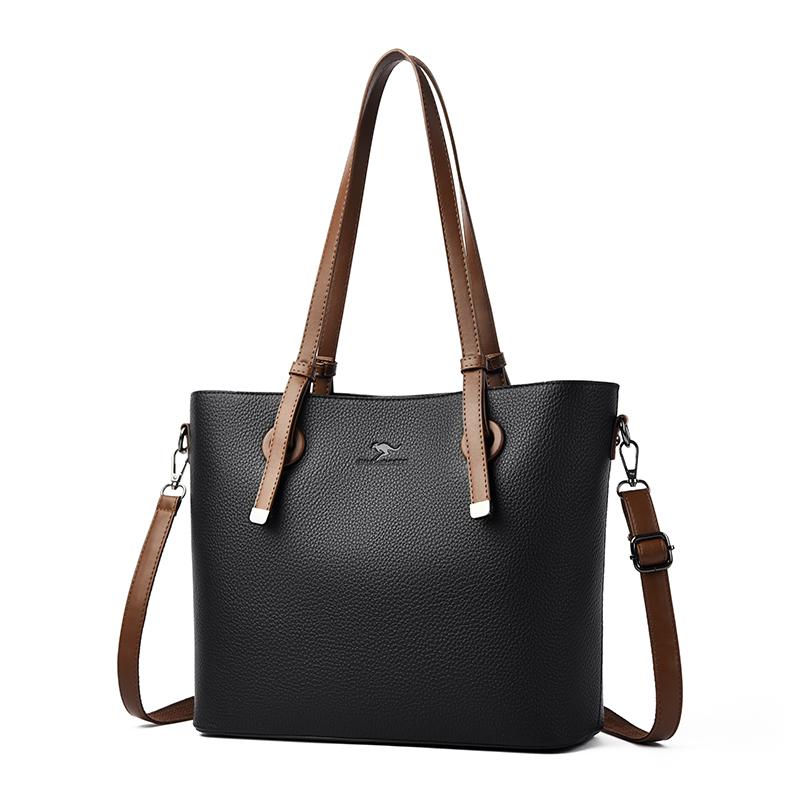 Damen Minimalistische Tragetasche, Schultertasche mit großem Fassungsvermögen, Retro Tragetasche, Damenhandtasche, Modische Alltags-Schultertasche