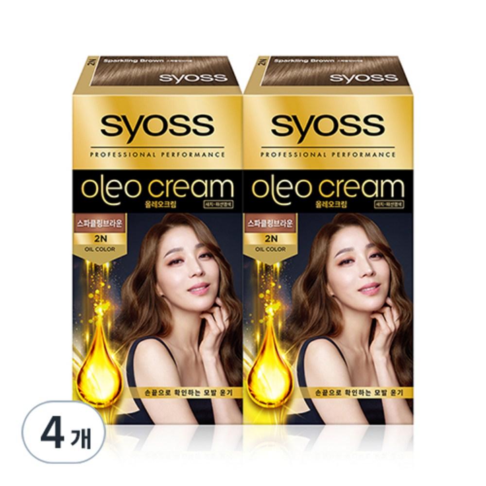 

Saios Oleo Cream 2N hair dye, 2N sparkling brown, 4 pcs.