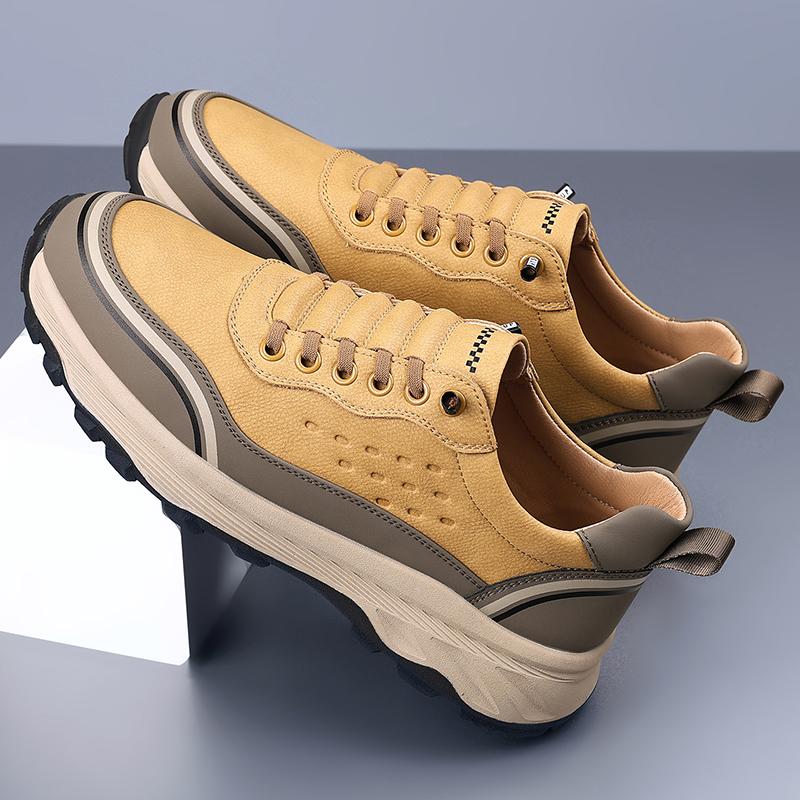 Men's Outdoor Breathable Hiking Shoe Anti-Slip And Wear-Resistant Hiking Shoe  Lightweight  And Comfortable Lace-Up Casual Shoes
