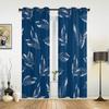 Leaves Hand Painted Watercolor Window Curtains for Living Room Bedroom Curtain Modern Kitchen Blinds Drapes Curtains