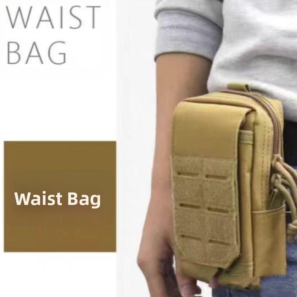 Waist Hanging Mobile Phone Waist Bag Oxford Clip-On Case Bag Outdoor Activities