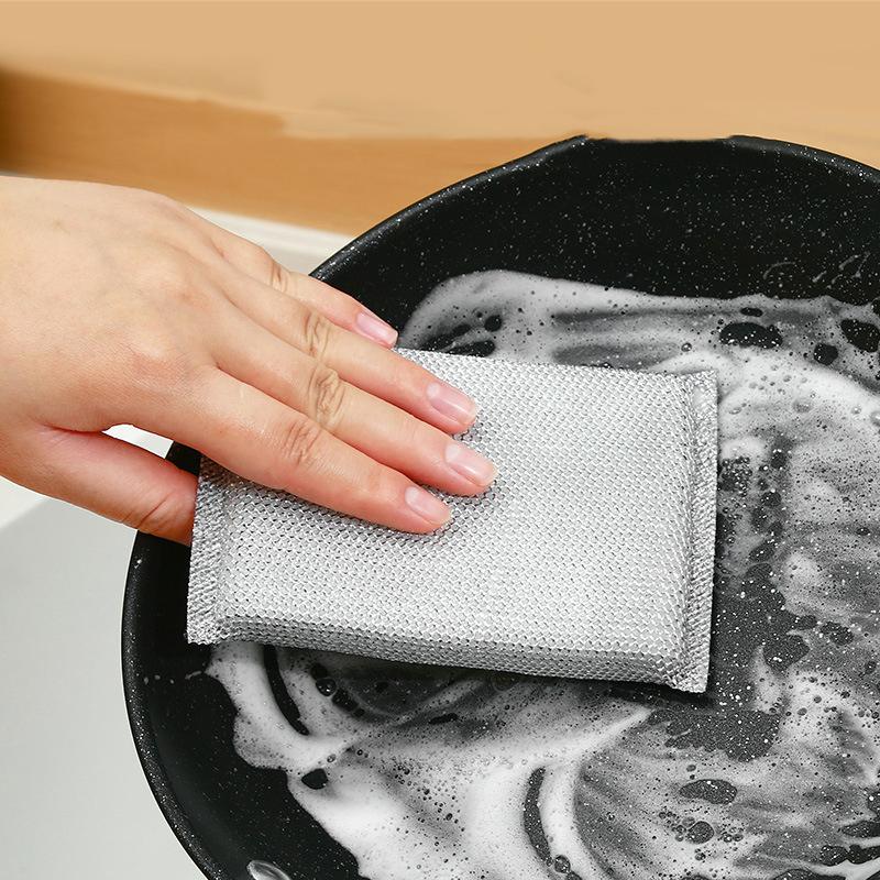 10pcs Kitchen Dishwashing Sponges & Cloths - Cleaning Pads That Won't Scratch Cookware And Kitchen Surfaces.