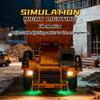 1:64 RC Dump Truck, 2.4G Remote Control Mini Construction Truck with Lights and Sound, Auto Demo, Auto Cruise