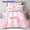 Pink Panther Muster Bettwäsche, Steppbett Set Bettbezug Kissenbezug Zuhause Geburtstagsgeschenk (1 Bettbezug + 2 Kissenbezüge, ohne Füllung)