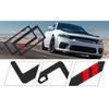2P For Dodge Charger Red Car License Plate Frame Black Metal Cover Accessories