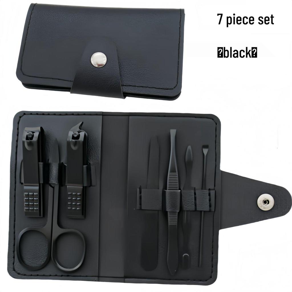 7-Piece Stainless Steel Nail Clippers and Manicure Set