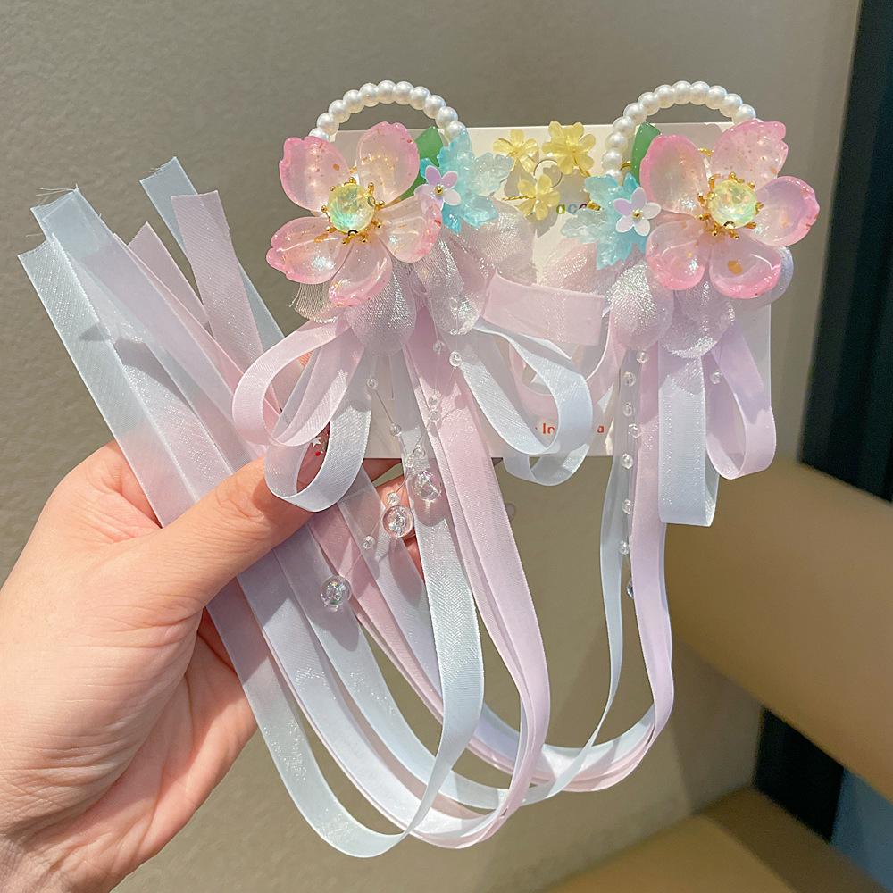 Chinese Style Hanfu Hairpin Set for Girls - Includes Hair Clips, Swaying Tassels, and Butterfly Accessories