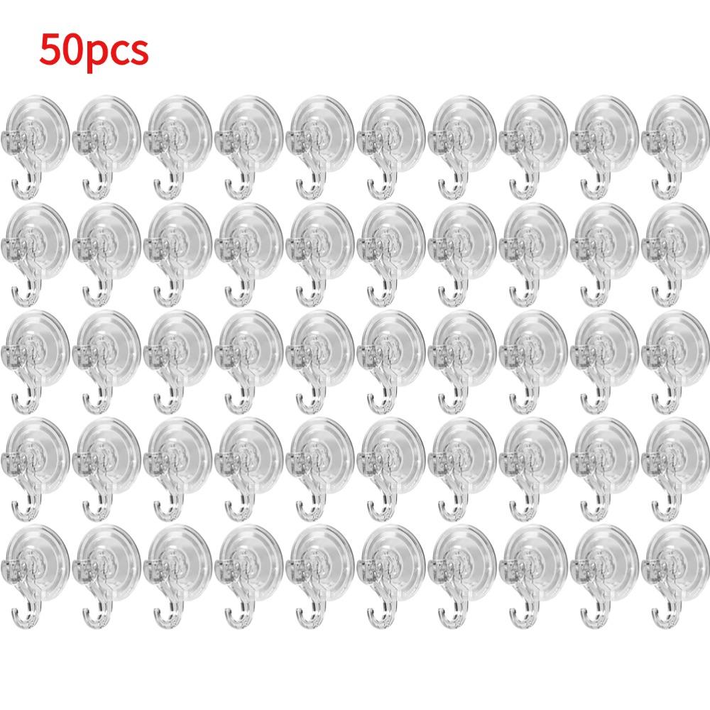 Suction Cup Hooks Clear Reusable Heavy Duty Vacuum Suction Cup Hooks Kitchen Bathroom Hooks for Towel Wall Hook Storage Holder