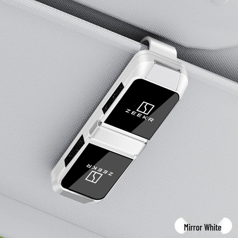 Zeekr 001 Car Glasses Clip - 2-Way Sun Visor Ticket & Sunglass Holder
