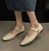 Fashion Retro women Simple Mary Jane Shoes Elegant Casual Flat Comfortable Ballerina Shoes Women's Soft-soled Shoes Chaussure