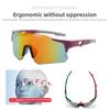 Sportbrille neue Outdoor farbwechselnde Sonnenbrille Herren- und Damenmode winddichte Fahrradsonnenbrille