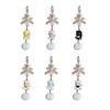 Bag Pendant Lightweight Mini Cat Furry Ball Charm Key Chain with Bow Decoration Mobile Phones Keychains Gift Accessory