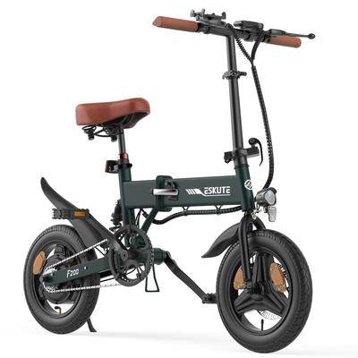 ESKUTE Bicicletă electrică urbană F200 250W Motor 36V7.8Ah Baterie Anvelope de stradă 14 inch Bicicletă electrică pliabilă pentru adulți Bicicletă electrică de exterior multi-teren