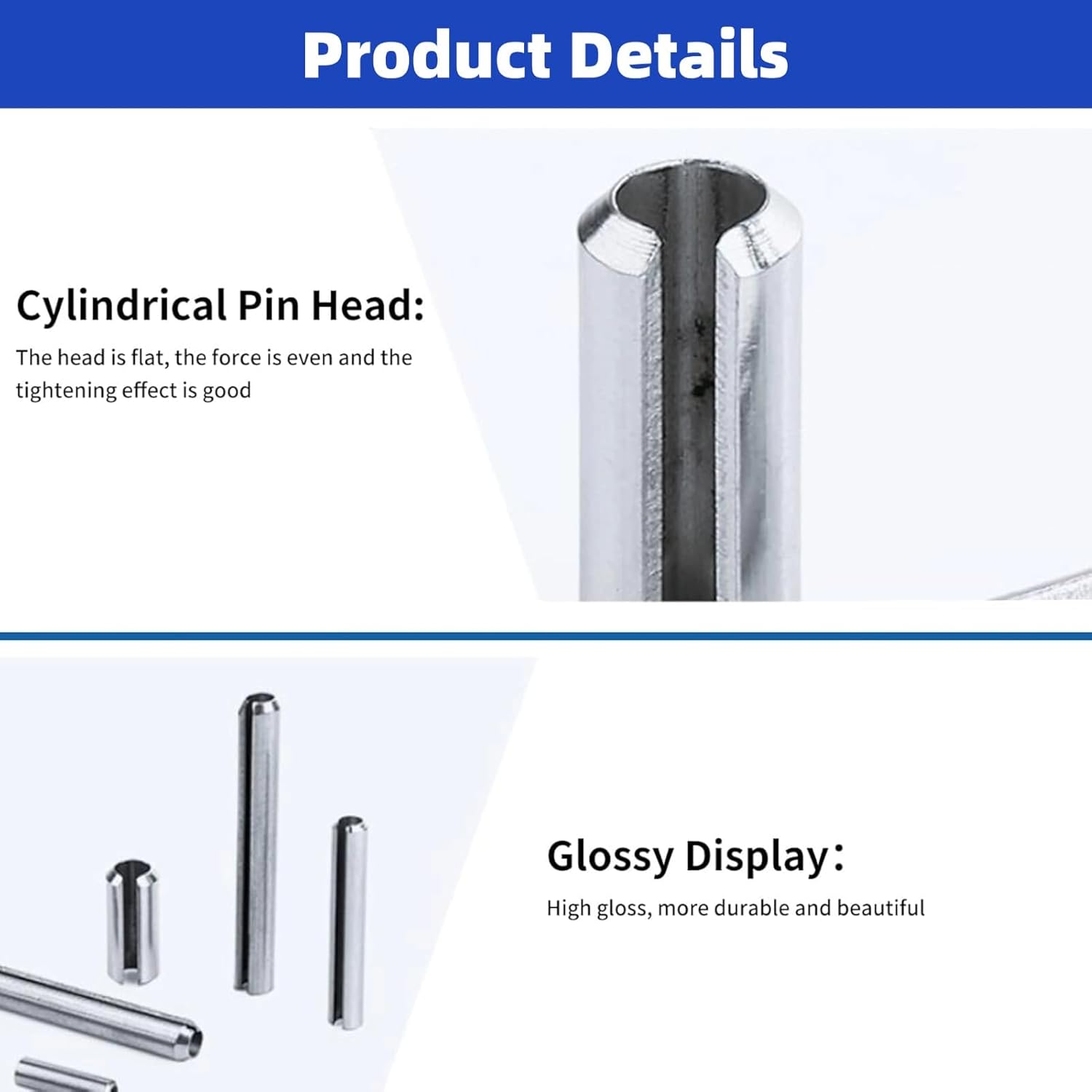 

Набор штифтов-роликов 280 шт. Нержавеющая сталь Шлицевые пружинные штифты-ролики Ассортиментный набор M1.5 M2 M2.5 M3 M4 M5 M6 M8 с коробкой