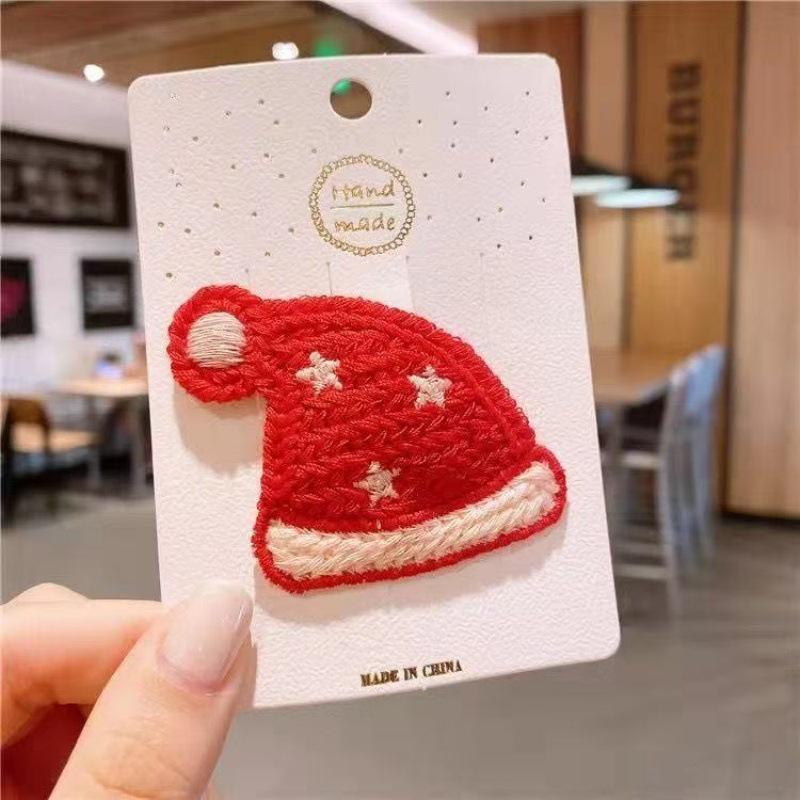 Christmas Cartoon Plush Hair Clips for Kids - Cute and Versatile Hairpins