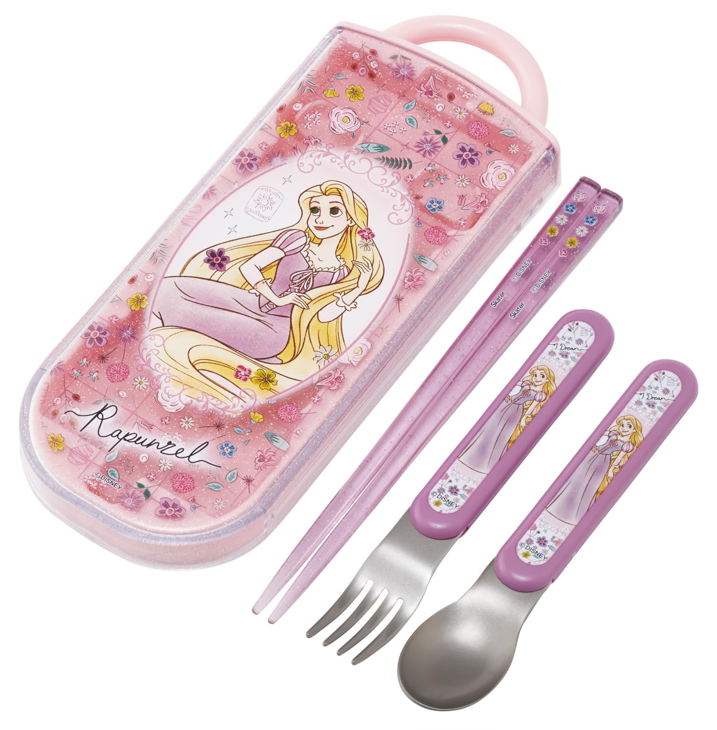 

Skater Bento Chopsticks Trio Set Disney Tangled 26 Girl Children s (Chopsticks, Spoon, Fork, 16.5cm) TACC2-A
