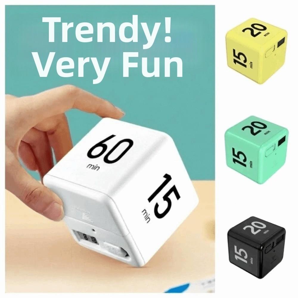 15/20/30/60 min Cube Timer Time Management Reminder Timer Durable Kitchen Timer Exam Preparation