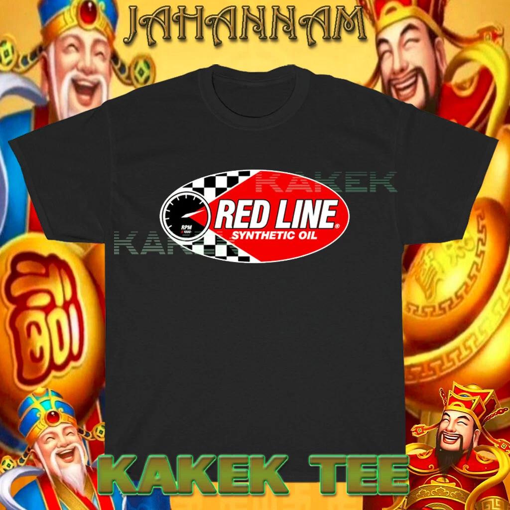 New Red Line Synthetic Oil Logo Funny T shirt USA Size S to 5XL 2XL