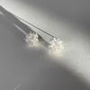 Korean Exquisite Crystal Flower Stud Earrings Elegant Fashion Sweet Imitation Pearl Wedding Party Women Earrings Jewelry Gifts