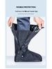 Men's & Women's High-Top Waterproof Non-Slip Rain Shoe Covers, Thickened & Wear-Resistant, Large Size