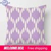 Geometric Light Purple Pillow Cover 50*50 Living Room Sofa Cushion Cover 40*40 Solid Color Decorative Cushion Cover Home Decor