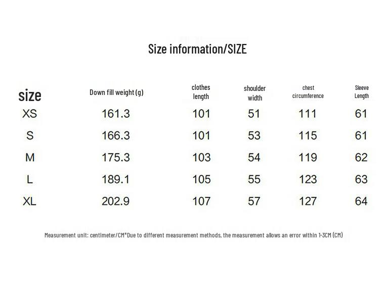 Damska długa parka puchowa Jinyujie
