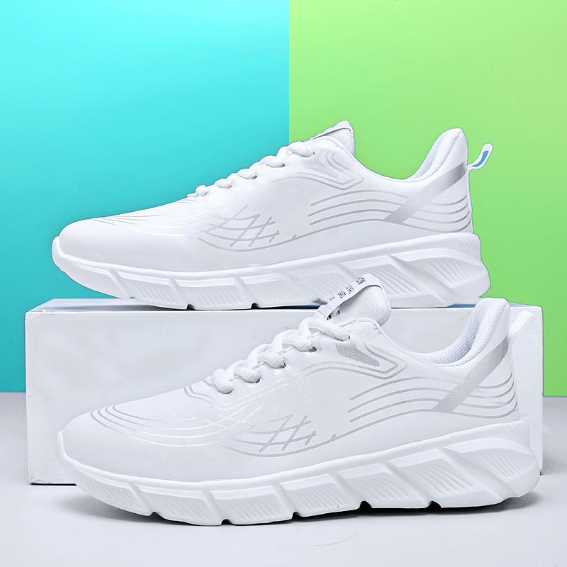 Fashion White Running Shoes Waterproof Athletic Sneakers Women Wear Resistant Walking Sport Shoes Comfortable Shoes