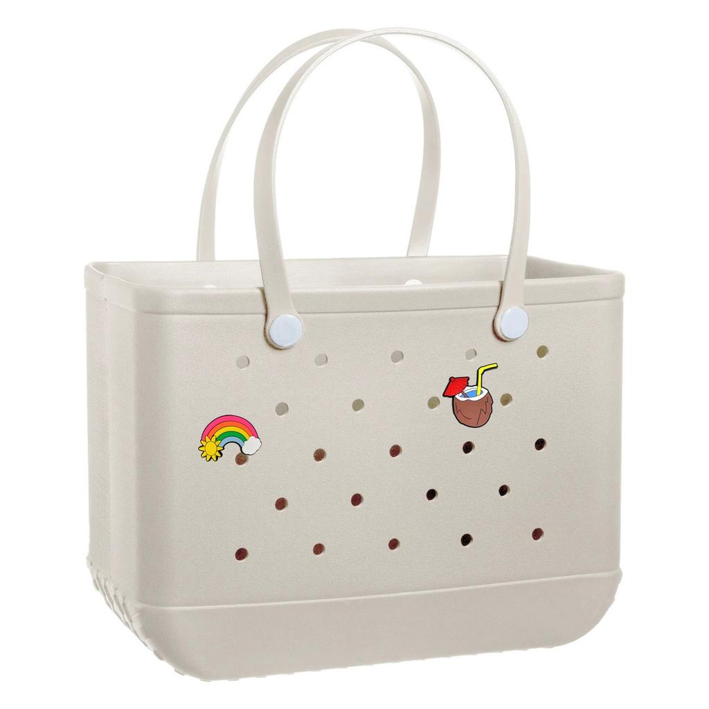 Hole Bag Travel Outdoor Wear-resistant Beach Bag With Stickers