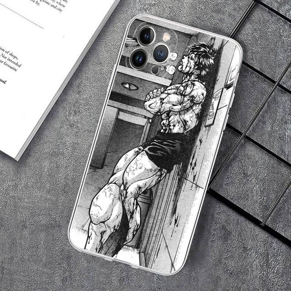 Hanma baki Grappler Phone Case For iPhone 15 14 11 12 13 Mini Pro XS Max Cover 6 7 8 Plus X XR SE 2020 Funda Shell