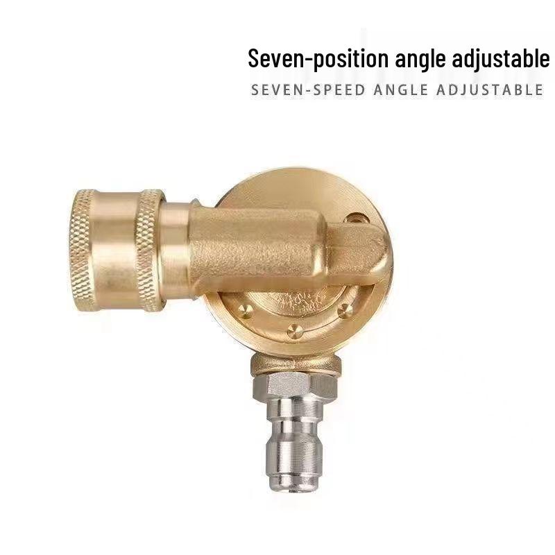 180° Rotating High-Pressure Car Wash Water Gun with 5 Speeds, 1/4 Brass Quick Connector - Cleaning Accessory