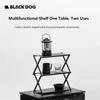 Blackdog Portable Shelf Dining Table Top Table Load Capacity 30kg Carbon Steel Three Shelves Folding Camping Storage